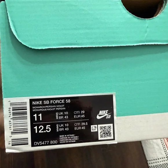 Nike SB Force 58 - Men's Monarch and Persian Violet - Picture 10 of 10